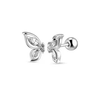 14k 델라 아이레 나비 피어싱 랩 다이아몬드) 1개)