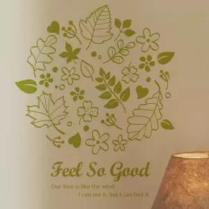 느낌이좋아 VU17OA41 벽지 창문 포인트 그래픽스티커 라이트올리브