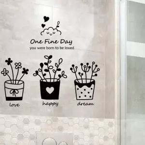 어느멋진날에 OS35HV41 벽지 창문 포인트 그래픽스티커 블랙