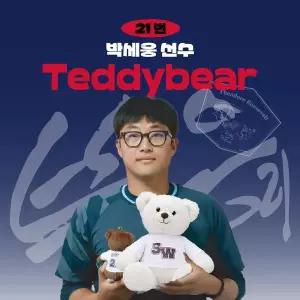 [롯데자이언츠] 박세웅 프로야구 선수 테디베어 인형 크보 팬 굿즈 판매 선물템