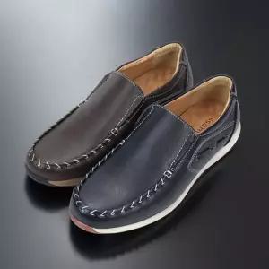 소가죽 스티치 남자 로퍼 키높이 데일리 패션 로퍼 블랙