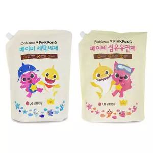 쿨샵 베비언스 핑크퐁 세탁세제 섬유유연제 리필