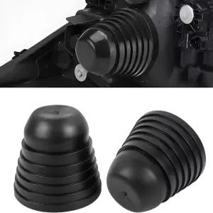 우야오야오 2PCS 자동차 헤드라이트 먼지 커버 68/75/80/85/90/95/100/105mm 전구용 4인치 방진 고무