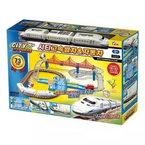 6살남아 집콕장난감 73pc레일조립 KTX기차 세트 트랙완구 실내놀이 혼자놀기 유치원선물