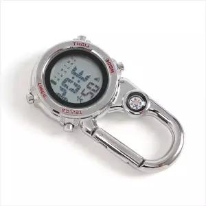 아웃도어 걸어두는 가방고리 카라비너 스포츠 시계 레드 등산 낚시 캠핑 나침반시계