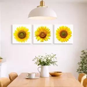 재물운을 부르는 해바라기액자 3개세트 행운인테리어