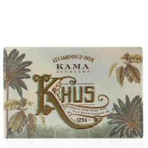 Kama Ayurveda Organic Khus 비누 100% 유기농 및 냉압착, 125g