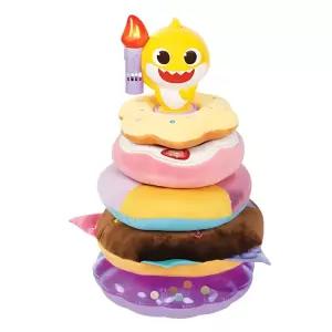 두돌 생일 촛불끄기 아기상어 오뚝이 도넛케이크 파티세트 빵놀이 빵모형 어린이장난감