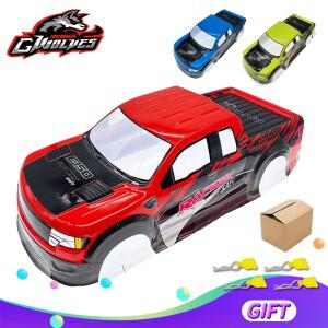 1/10 RC 쉘 랩터 PVC 바디 블루 그린 190mm 트럭 몬스터