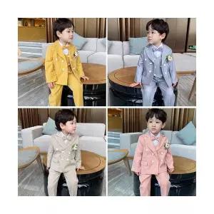 팜므 [대여] 아기 돌잔치 유아 화동 입학식 명절 졸업식 촬영 컬러 남아정장풀세트설날