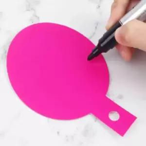 라벨택 걸이형 걸이형라벨지 원형 형광종이 신상입고 손글씨카드 쇼카드 인기