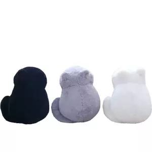 필로우 고양이 쿠션 베개 화이트 애착 부드러운