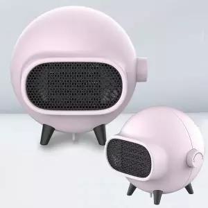 EURO 미니 PTC 온풍기 핑크 이동식 전기히터 난로 전기난로 개인용