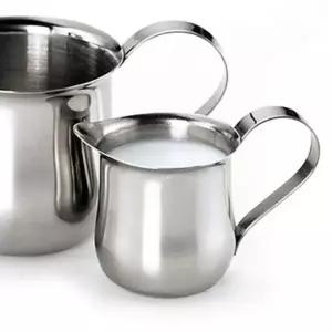 델키 스텐레스 밀크저그 150ml 벨크리미 커피시럽샷잔