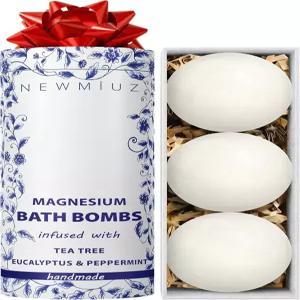 마그네슘 버블 배스 폭탄 오래 지속되는 거품성 근육 티 트리 스트레스 진정 셀프 케어 스파 선물 생일