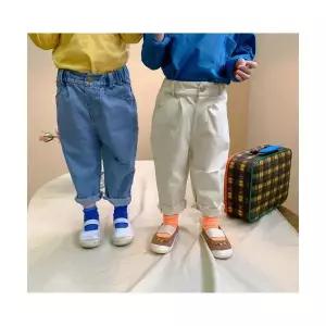 팜므 아기 유아 봄가을 찢청 청바지설날