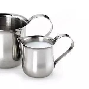 [골드스마일]델키 스텐레스 밀크저그 90ml 벨크리미 커피시럽 샷잔