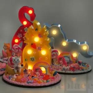 위플레이스 무드등 꾸미기 세트 (랜덤) 생크림점토 비즈공예 만들기키트