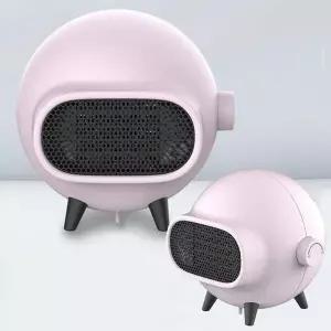 [골드스마일]EURO 미니 PTC 온풍기 핑크 이동식 전기히터 난로 전기난로 개인용