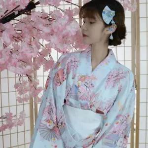 일본전통 유카타 기모노 전통 여성 단독 일본 오비세트 토끼