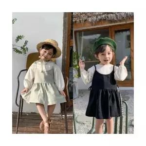 팜므 여아 봄 공주 아동 유아 돌아기 북유럽 레이어드 코디 원피스설날