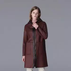 르오트 미니멀모던 안감퍼 무스탕 후드코트_P349333667 1156534