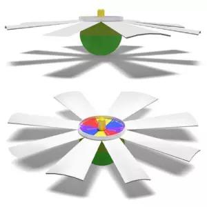 10인용 팽이만들기 종이컵 색혼합 회전 관성 합성 초등 어린이