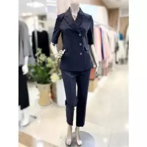 미니멈 세이브존01 미니멈 카라 랩 버튼 자켓 팬츠 세트 MXBGWJP4020 (...