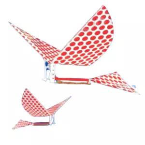 2set 도트 날개 펄럭펄럭 고무동력 새모형 비행기 장난감 선물