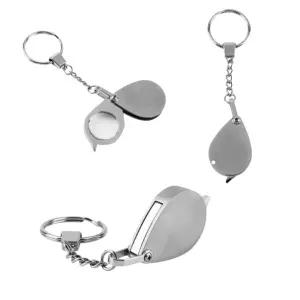 4set 루페 돋보기 열쇠고리 휴대용 액세서리 6배율 초등학교