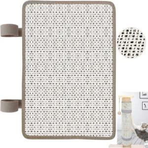 고양이 손톱 파일 긁힘 및 패드 - 80개의 알루미늄 산화물 그릿이 있는 매트 패드가 기둥을 감싸 손톱을