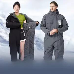 낚시 라이더 일체형 수트 냉동작업 배달방한복 라이딩 노가다 방수 패딩