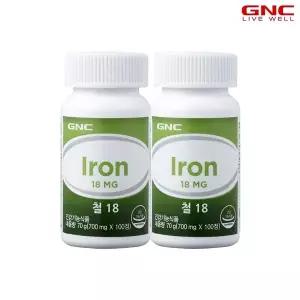 [GNC] 철 18 (100정) 100일분 x2병_48010x2