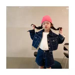 팜므 여아 투피스 봄가을 유아 진청자켓 투피스 등원룩 상하세트설날