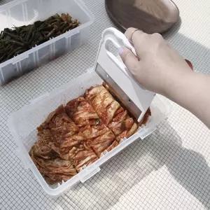 밀폐용기 김치자르미 김치보관통 김치자르기 커터칼
