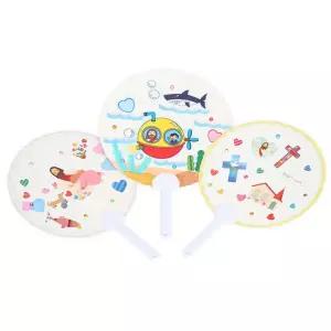 쉬운 스티커 예수님 십자가 부채만들기 4인용 여름성경 주일학교 교회활동 학습재료