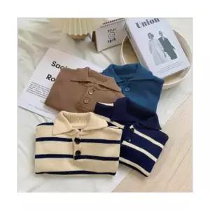 팜므 북유럽 아기 남아 여아 줄무늬셔츠 라이너 조끼설날