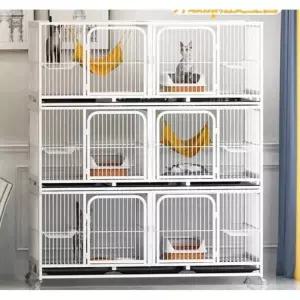 애완동물 격리장 3단 애견샵 플랫폼 기본 고양이철장단