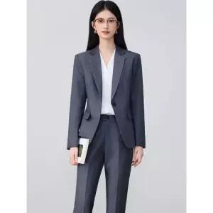 EAMT 여성 그레이 봄가을 정장세트 작업복 양복 세트 신범 면접 정장 EUNG3