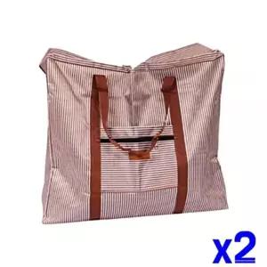 수납백 스트라이프 x2개 특대 가방 NWF7DA12