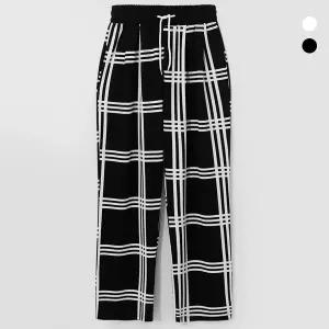 [엠엔씨][MNC] 데일리 체크 와이드핏팬츠 (MDIP171MJ)