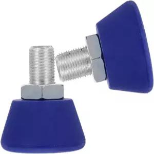 롤러 부품 및 인라인 스케이트 용품을 위한 5인치/8인치 볼트 블루 논슬립 스토퍼로 조절 가능한 고무 토