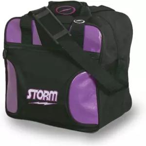 스톰 솔로 1볼 볼링백 - 자수정 블랙