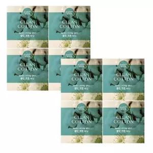 해피바스 클린코튼 비누 4개입x2개 순면향 고체 세안비누 목욕 향좋은 클렌징 바디세정 세안가능