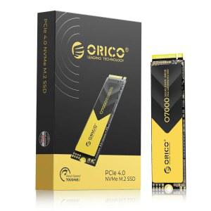 ORICO 2TB NVMe SSD PCIe 4.0 - 최대 7000MB/s, M.2 2280 4.0X4 내장 솔리드 스테이트 드라이브, 빠른 열 방출, 게이머 및 크리에이터를 위한 macOS Windows와 호환 O7000 (2TB)