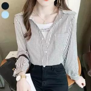 [의류] 봄 롱셔츠 정장블라우스 프릴블라우스