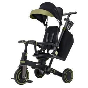 탈착식 캐노피 회전식 시트 홀더 브레이크 핸들 푸시 가방 보관 안전 하네스 조절식 블랙