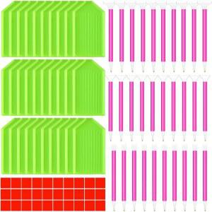 90개의 5D 다이아몬드 아트 페인팅 도구 및 액세서리 키트에는 드릴 크기가 3개인 펜, 플라스틱 트레이, 클레이, 라인스톤 DIY 액세서리(레드, 그린)가 포함되어 있습니다