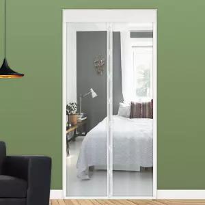 방풍비닐방문용 100cm x 210cm 외풍차단 현관문 난방비절약 효과 사계절용 바람 문비닐 문막이