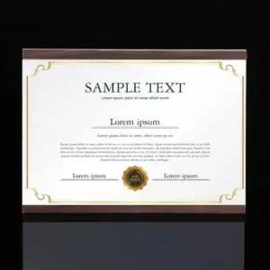 [문구/오피스] 아크릴 벽게시판 브라운 A4 메뉴판 소품 정리판